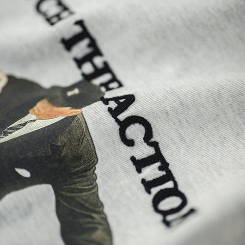 Vintage Baseball Print Sweatshirt – Heavyweight Embroidered Loose Fit Crew Neck Hoodie
